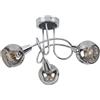 Rabalux Tamara lampada da soffitto 3x40 W cromo-fumé 5348