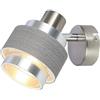 Rabalux Basil lampada da parete 1x40 W cromo-grigio-satinato 5379