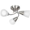 Rabalux Connor lampada da soffitto 3x40 W cromo-satinato-vetro opalino 5690