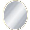 Excellent Virro specchio 100x100 cm rotonda con illuminazione con tappetino riscaldante oro DOEX.CO100.GL
