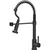 Quadron Salma New rubinetto da cucina verticale nero 52137BLM