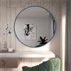 Baltica Design Tiny Border Round specchio 100x100 cm rotonda blu 5904107930459