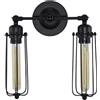 Abigali Retro lampada da parete 2x8 W nero ABIGALI-KRN2E27
