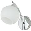 Candellux Amos lampada da parete 1x40 W bianco-cromo 21-35011