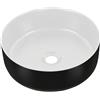 Comad Simple lavabo 36x36 cm rotonda da appoggio bianco-nero UM-6259 SIMPLE 8.