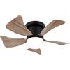 Globo Lighting Hines lampada da soffitto 1x9 W nero-legno 03609H
