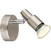 Globo Lighting Kinley lampada da parete 1x3 W nichel 57385-1