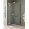 New Trendy Reflexa box doccia 80x90 cm rettangolare cromo lucida/vetro trasparente EXK-5106