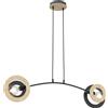 Emibig Skiva lampada sospesa 2x15 W nero 1409/2