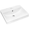 Comad Rita lavabo 50x40 cm rettangolare da mobile bianco UN-RITA-GW-50
