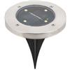 Rabalux Dannet lampada solare da terra 1x0.24 W cromo 7975