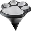 Rabalux Wigry lampada da terra da giardino 4x0.6 W bianko-nero 77001