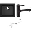 Hansgrohe Set lavello in granito Hansgrohe S 51 43431170, rubinetto da cucina Hansgrohe Zesis M33 74800670, 43927000