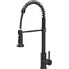 Quadron Alice rubinetto da cucina verticale nero 52138BLM