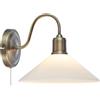 Markslöjd Vela lampada da parete 1x40 W bianco-ottone 108865