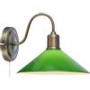 Markslöjd Vela lampada da parete 1x40 W ottone-verde 108866