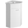 Aqualine Zoja armadietto 40.5x40.5x74 cm sottolavabo sospeso bianco 50345
