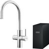 Franke Mythos Water Hub Sparkling rubinetto da cucina verticale acciaio inossidabile 160.0708.956