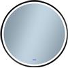 Venti Orion Black specchio 60x60 cm rotonda con illuminazione nero 5905951180342