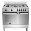 Bertazzoni La Germania Americana AMN9P5GXV cucina Elettrico/Gas Gas Acciaio inox