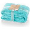 DecoKing Henry, Morbida Coperta in Microfibra/Pile, Coperta da Giorno, da Salotto, in Stile scandinavo, Poliestere, Turchese, 70 x 150 cm