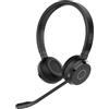 Jabra Evolve 65 TE Cuffie stereo wireless, certificazione per le comunicazioni unificate, raggio d'azione di 30 metri, batteria di 12 ore, USB-A, doppia connettività - Nero