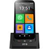 SPC Zeus 4G Pro + coque | Smartphone Anziani Icone Grandi, Pulsante SOS, Configurazione remota | Android 11, 4GB RAM, 64GB ROM | 13MP, Base Ricarica | Nero