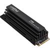 Crucial T700 SSD 1TB PCIe Gen5 NVMe M.2 SSD Interno Gaming con Dissipatore Premium, Fino a 11.700MB/s, Microsoft DirectStorage, Retrocompatibilità PCIe 4.0 - CT1000T700SSD5