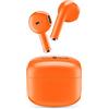 Music Sound SWAG Auricolari Wireless a Capsula, Bluetooth, 20 Ore di Riproduzione, Auto Pairing, Controlli Touch, Case Compatto - Arancione