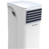 Ariston MOBIS Condizionatore Portatile 8.000 Btu - Condizionatore con Tubo, Climatizzatore Ambienti fino 25mq, Bianco, Classe Energetica A