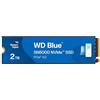 Western Digital WD Blue SN5000 2TB SSD Interno, M.2 2280 NVMe SSD, PCIe Gen4, Velocità fino a 5150 MB/s, Tecnologia nCache 4.0, Include Acronis True Image per Western Digital, clonazione e migrazione del disco