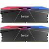 Lexar ARES Gen2 RGB RAM DDR5 32GB Kit (2x16GB) 6000MHz CL28, DRAM UDIMM 288-Pin Memoria Desktop, PC Memoria da gioco Supporta XMP 3.0, potenziata da SK hynix, CL28-36-36-68/1.4V(LD5U16G60C28BR-RGD)