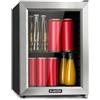 KLARSTEIN Frigorifero minibar Harlem, Sistema di Raffreddamento a Compressione, capacità 23 Litri, 5 Livelli di Raffreddamento: 0-10 °C, rumorosità ridotta: 39 Db, 1 Base a griglia Metallica, Nero