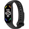 OcioDual Cinturino di Ricambio in Silicone, Nero, Compatibile con Xiaomi Band 7 6 5, Compatibile con Amazfit Band 5, Bracciale in Gomma Morbida e Flessibile, Sport Band