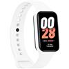 OcioDual Cinturino di Compatibile con Xiaomi Smart Band 8 Active/Redmi Smart Band 2, colore Bianco, cinturino di ricambio in Silicone Gomma morbida e flessibile per lo sport traspirante