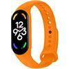 OcioDual Cinturino di Ricambio in Silicone, Arancione Ufficiale, Compatibile con Xiaomi Band 7 6 5, Compatibile con Amazfit Band 5, Bracciale in Gomma Morbida e Flessibile, Sport Band