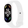 OcioDual Cinturino di Ricambio in Silicone, Bianco, Compatibile con Xiaomi Band 7 6 5, Compatibile con Amazfit Band 5, Bracciale in Gomma Morbida e Flessibile, Sport Band