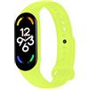 OcioDual Cinturino di Ricambio in Silicone, verde Lime, Compatibile con Xiaomi Band 7 6 5, Compatibile con Amazfit Band 5, Bracciale in Gomma Morbida e Flessibile, Sport Band