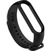 OcioDual Cinturino di Ricambio Nero Compatibile con Xiaomi Mi Band 6 5 Amazfit Band 5 Braccialetto Bracelet Bracciale Silicone Sostitutivo