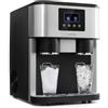 Klarstein Macchina Ghiaccio 1.8L, Macchina del Ghiaccio Professionale, Fabbricatore Ghiaccio Secco Alimentare 15kg, Ghiaccio Tritato e a Cubetti, Macchina Ghiaccio Casa Cocktail Pulizia Rapida