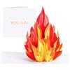 PopLife Biglietto pop-up 3D You're Fire, con scritta in lingua inglese Just Because, festa del papà, congratulazioni, buon compleanno, nuovo lavoro, San Valentino, biglietto divertente per lui