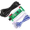Fosiya Codificatore Arcade USB con Ritardo Zero da PC a Joystick per progetti Windows e Linux, MAME e Raspberry Pi Retropie (1 Player 5Pin Joystick + Happ Style Buttons)
