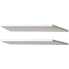 Forte Ohio Set di 2 ripiani, in legno, grigio, 57,7 x 1,5 x 32 cm per armadio multiuso