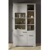 Forte ROCKHAMPTON Vetrina sinistra con 2 ante, 1 anta in vetro, 1 cassetto, in legno, pino bianco, L x A x P: 108,2x206,2x42