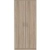 Forte Niko Armadio a 2 ante, in legno derivato, rovere Sonoma, 82 x 185 x 52,7 cm