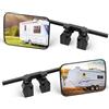 KAOLALI Specchietto di Traino Rimorchio Specchietti per Roulotte Esterni | 2 Pezzi Specchio del Rimorchio Regolabile, Specchi Di Estensione per Rimorchi, Auto, Roulotte, Motorhome, Camper