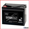 EXTRACELL BATTERIA 12V 80A PIOMBO GEL ERMETICA ALLARMI UPS ELETTRONICA CAMPER SOCCORRITORE