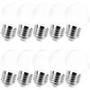 Jiotouhu 10 Pezzi Lampadine LED E27 Bianco Caldo, 2W equivalenti a 20W, 200Lm, Trasparente， Consumo Basso, Lampada E27 per Luci d'atmosfera Casa Patio Esterno Decorazione Feste Matrimoni