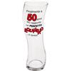 Bombo bicchiere ondeggiante - perfetto per i 50 anni! | idea regalo 50 anni uomo, bicchiere birra originale e divertente in vetro trasparente, capacità 640 ml