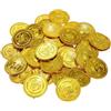 CXNXFD Monete d'oro dei pirati, con tesoro dei pirati, monete d'oro, per il compleanno dei bambini, giocattolo con compleanno dei bambini (50)
